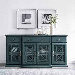 Dark Teal Breakfront Sideboard P1966