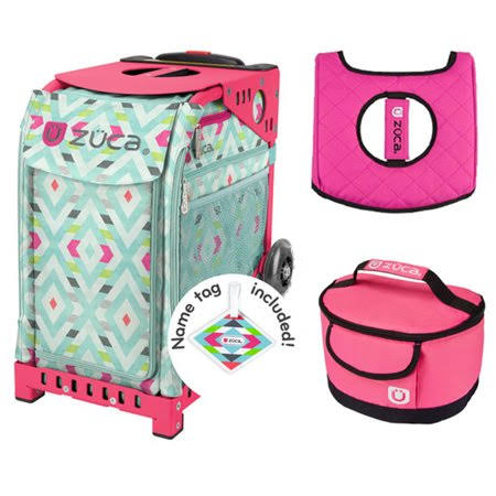 Hot Pink/Black Seat Cover with Pink Lunchbox V180