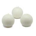 Beige Ball Candle D536