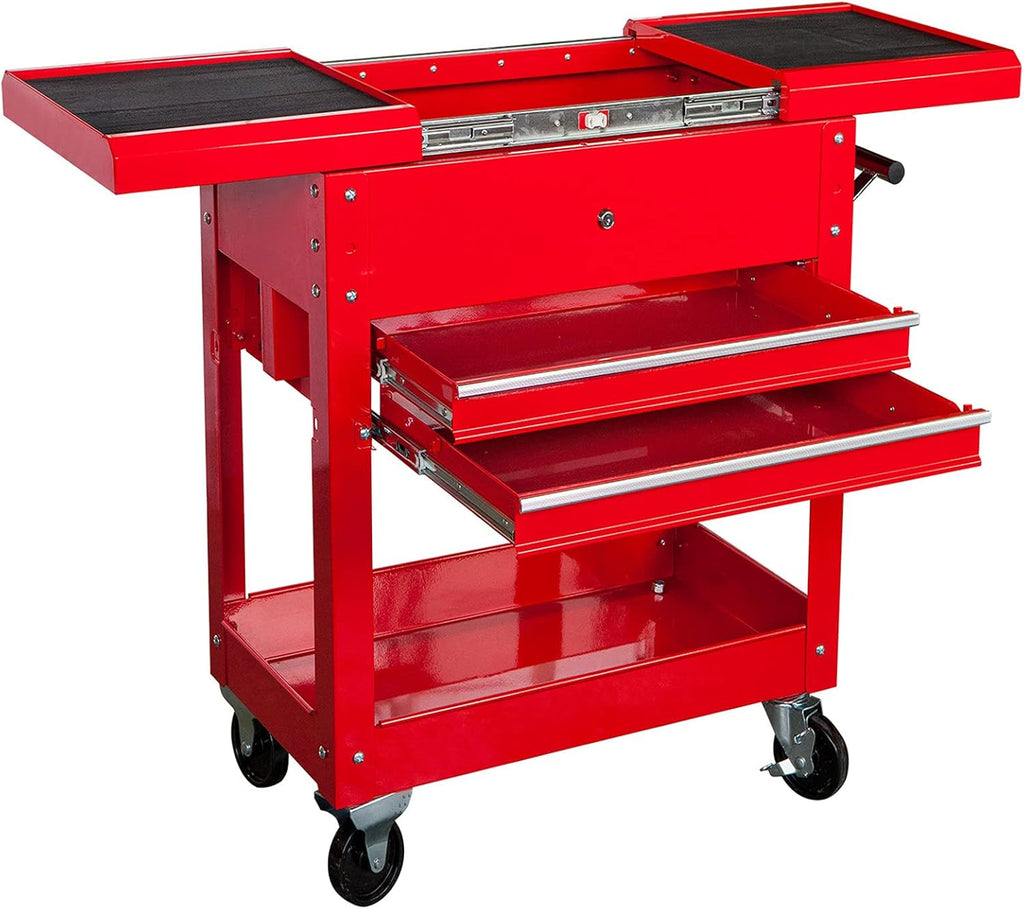 400 LBs Capacity 3 Shelf Steel Utility Cart C583458