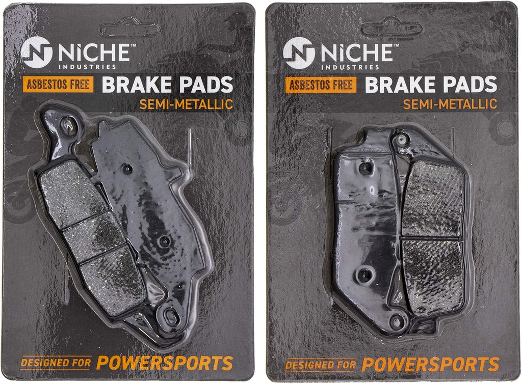 Semi-Metallic Brake Pad Set Pack of 2 Y712
