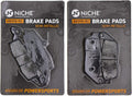 Semi-Metallic Brake Pad Set Pack of 2 Y712