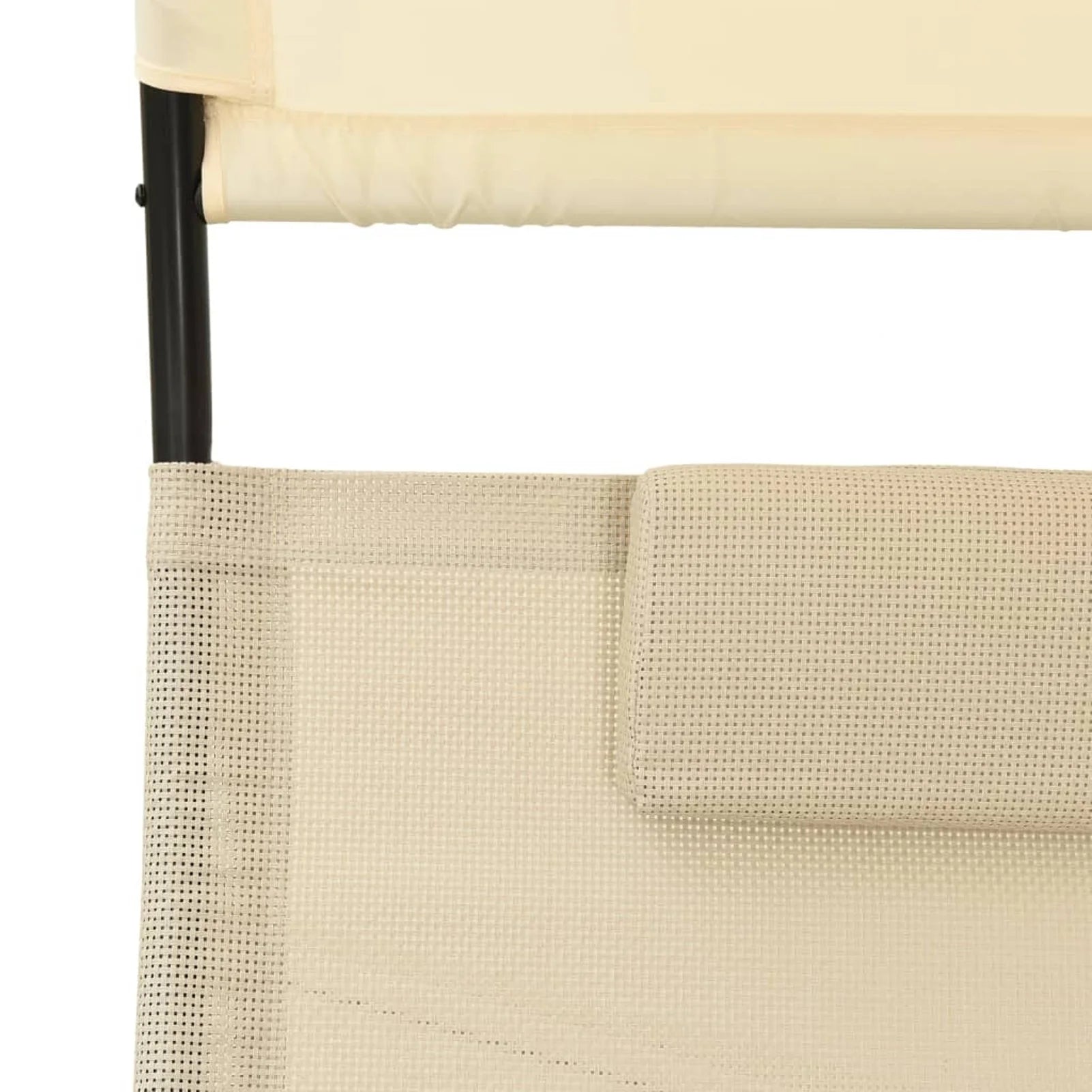 Double Sun Lounger with Canopy Textilene Q180647