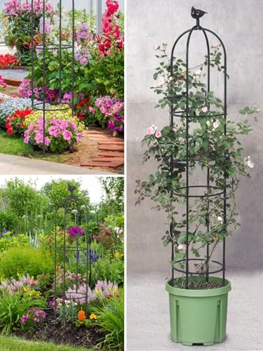 White Rustproof Metal Garden Trellis G723949