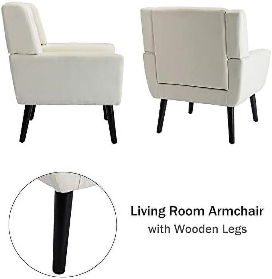 Yellow Upholstered Fabric Accent Chair with Arms J373827