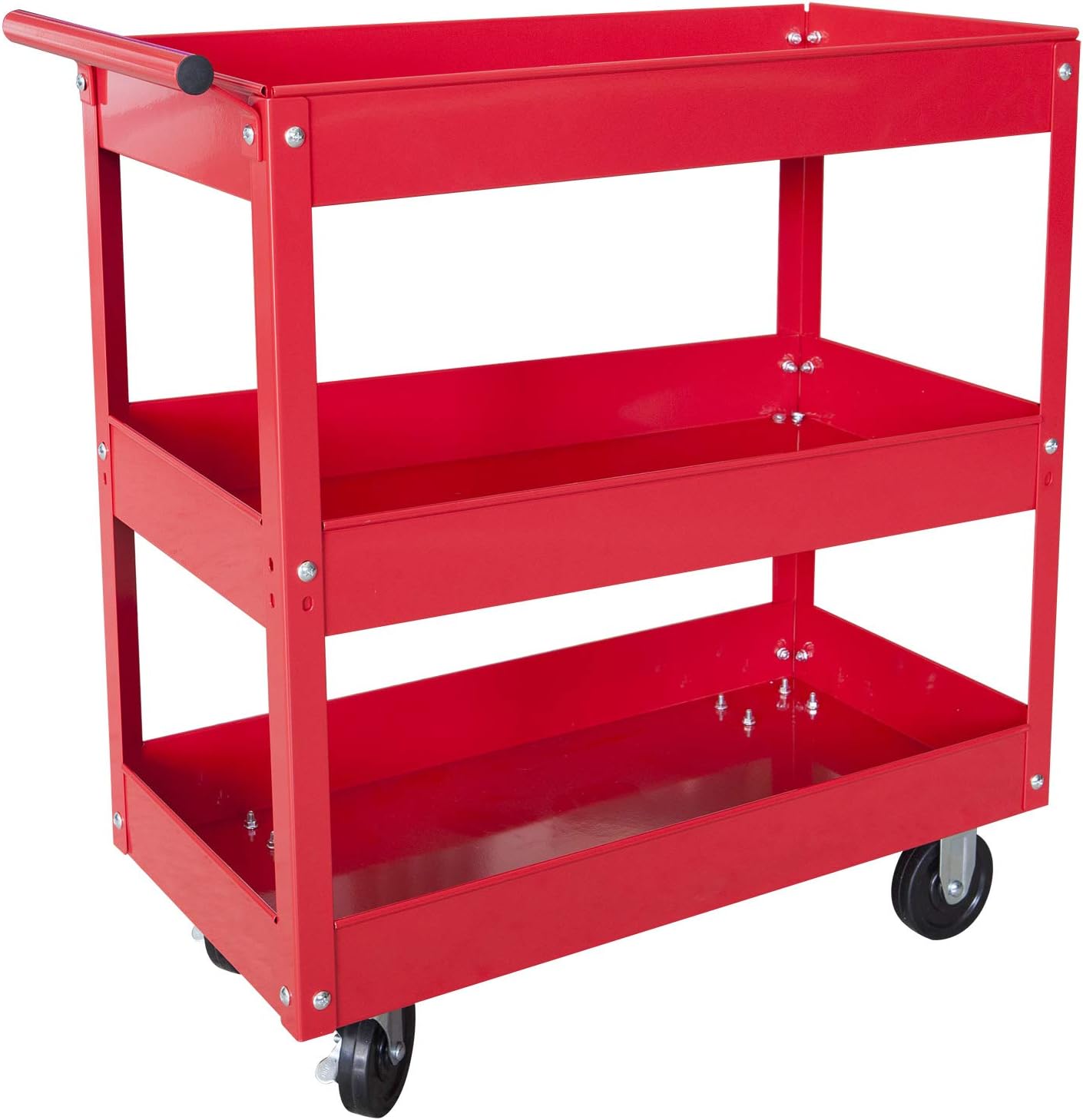 400 LBs Capacity 3 Shelf Steel Utility Cart C583458