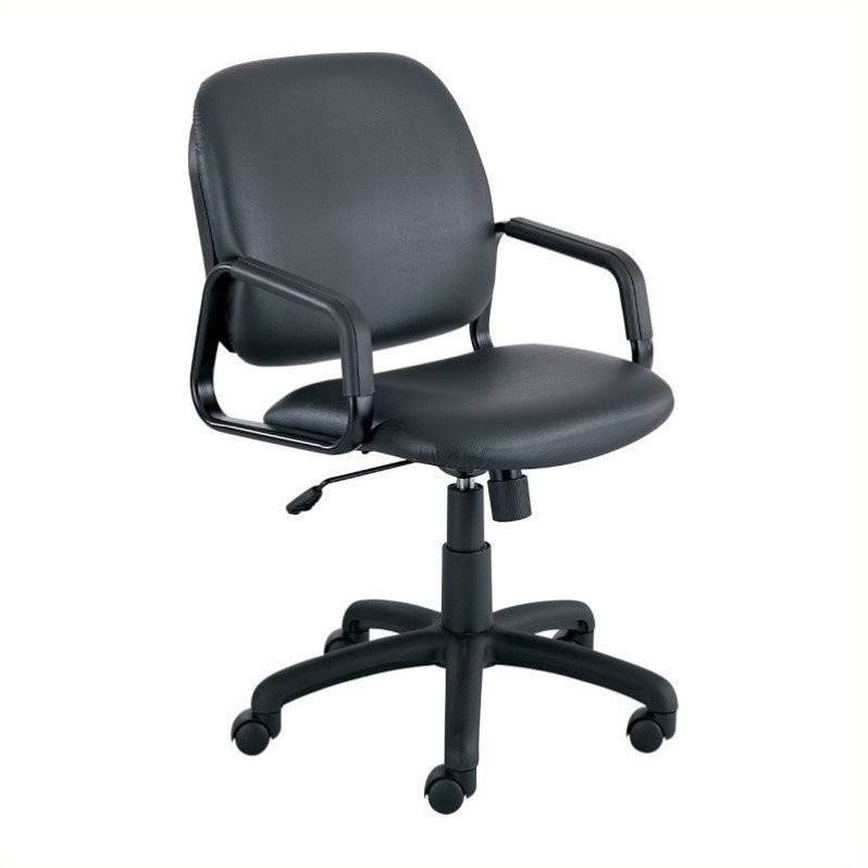 Black Vinyl Guest Chair X538354