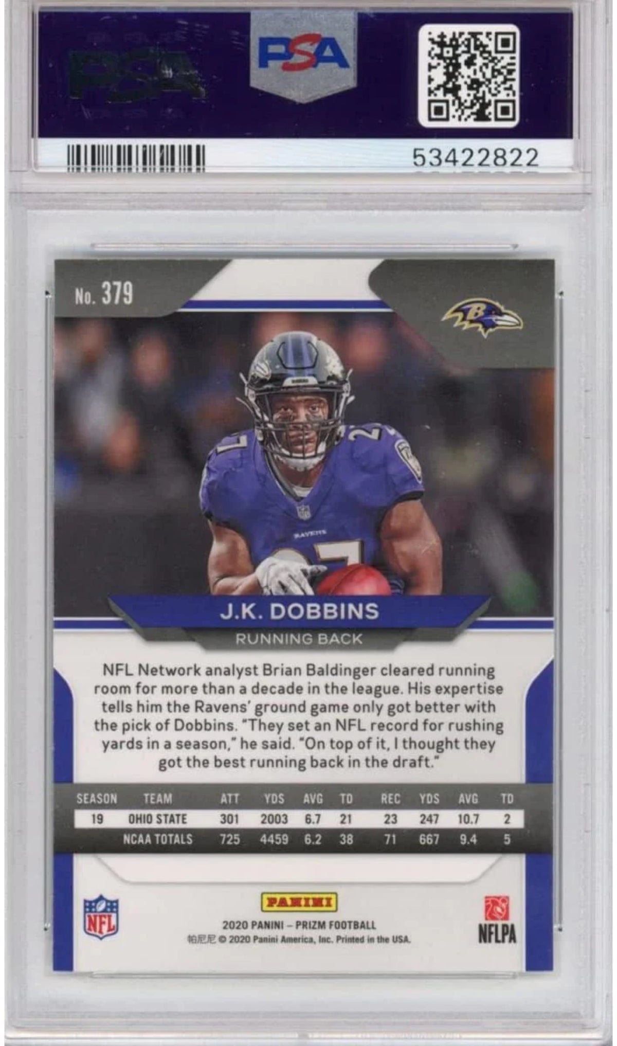 PSA 10 Gem Mint Football Card I543466