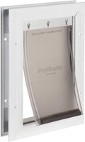 Aluminum Dog Door or Cat Door with Tinted Vinyl Flap and Slide-In Closing Panel J6908