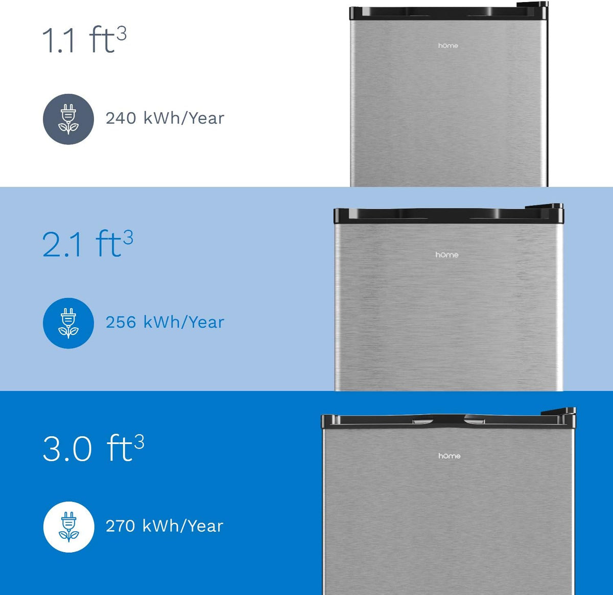 Compact Reversible Single Door Upright Freezer D532