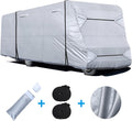 Rip-Stop Class C RV Cover Fits 29’-32’ Long RV, Waterproof Polyester with Gutter Covers B507