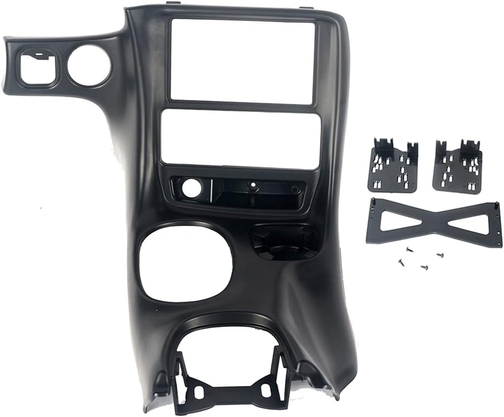 Matte Black Double Din Dash Installation Kit for Chevy Corvette C5 G22208