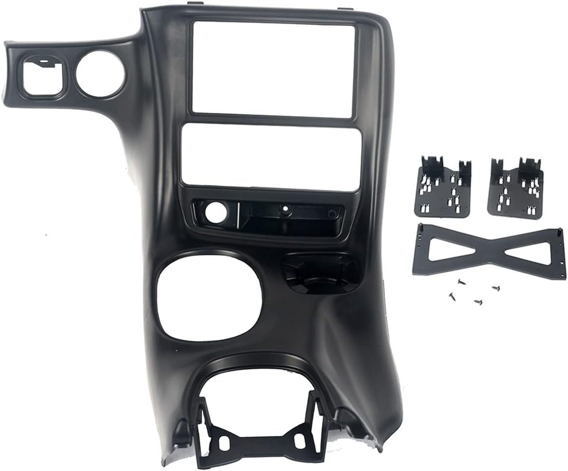 Matte Black Double Din Dash Installation Kit for Chevy Corvette C5 G22208