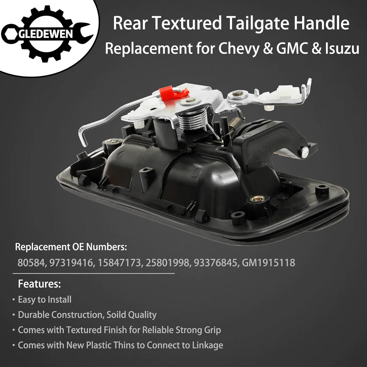 Tailgate Handle Exterior Rear Textured with Keyhole, Pack of 2 P542