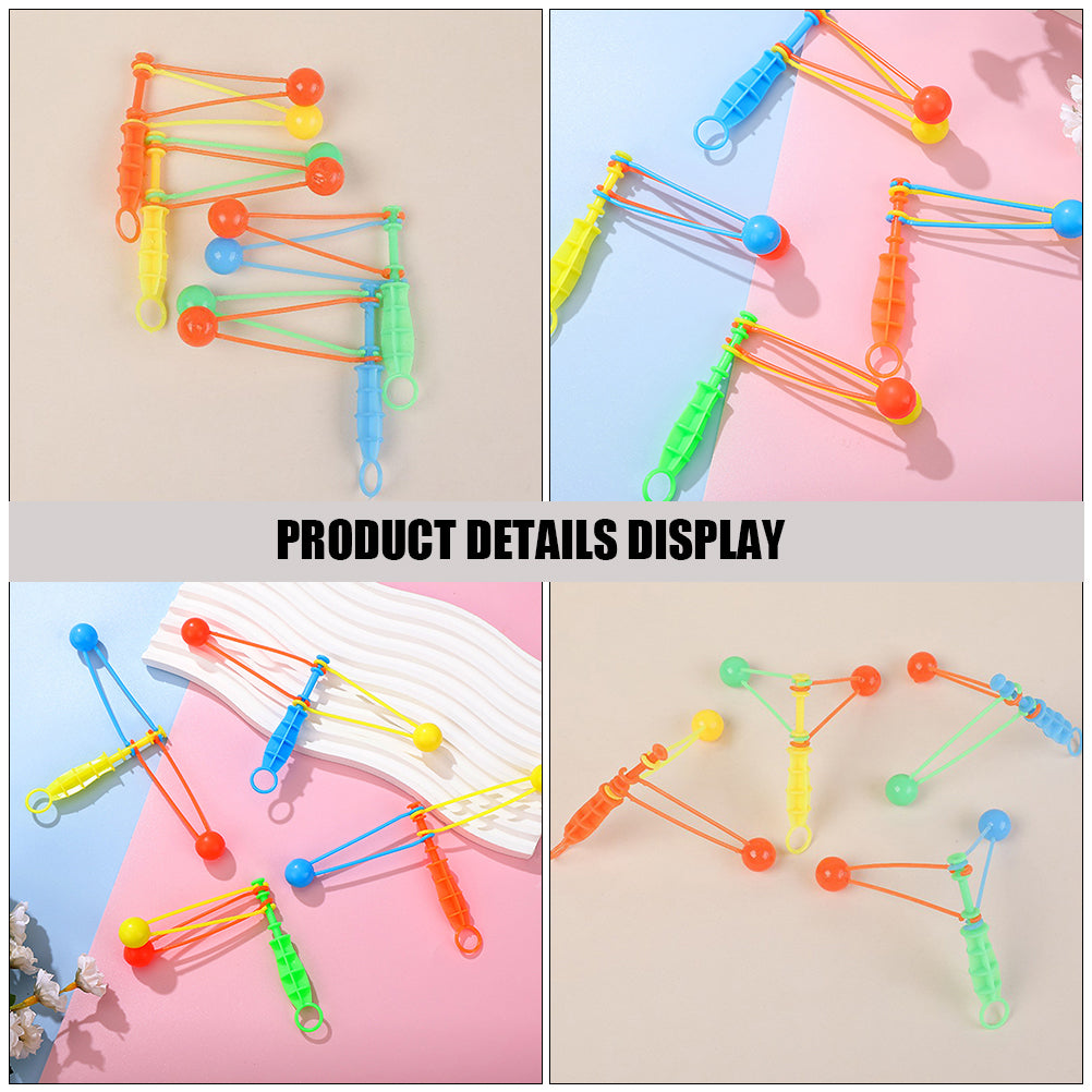 30 Pcs Plastic Hand Cranked Bumper Ball Toy Noisemakers E66680