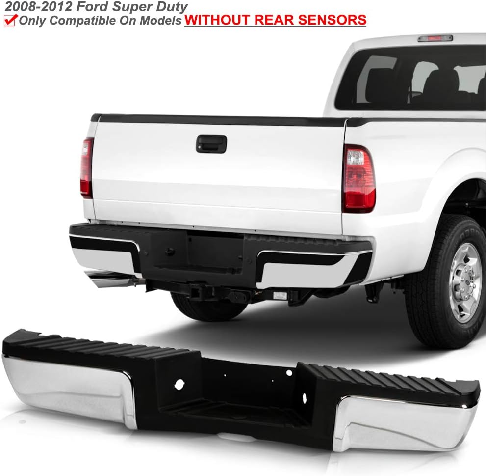 Chrome Steel Complete Rear Step Bumper Assembly C88239