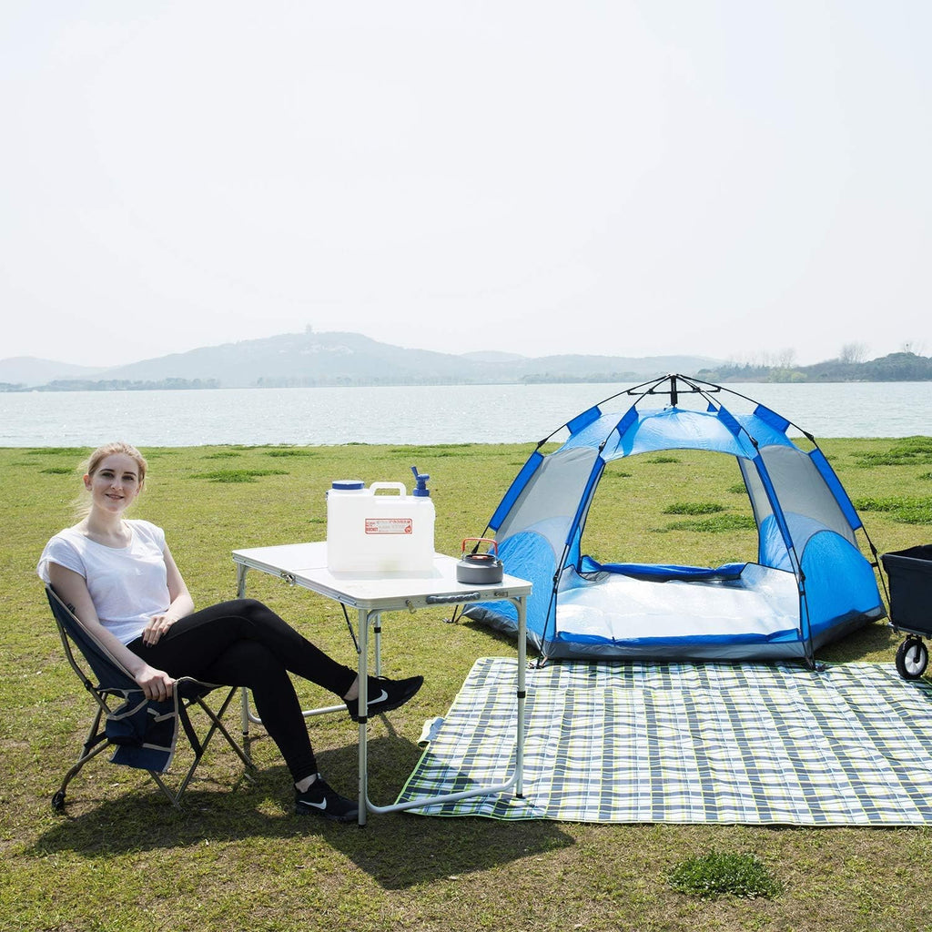 47x24 Folding Camping Table, Aluminum Ultralight Height Adjustable W829710