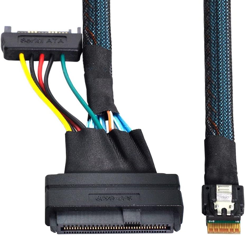 U.2 to Slimline SFF-8654 4i NVME PCIe SSD Cable, Pack of 2 P268724