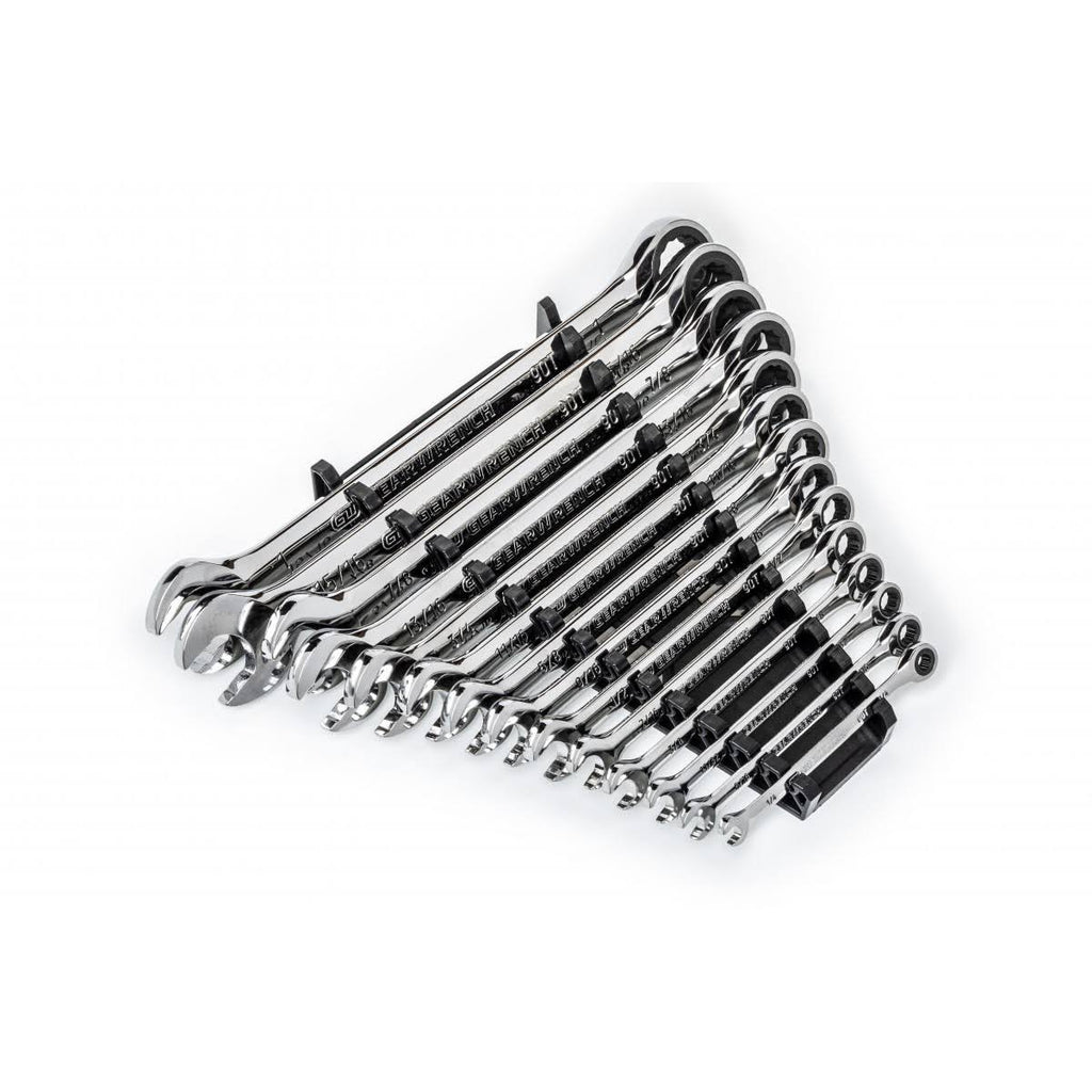 14-Piece 90-Tooth SAE Combination Ratcheting Wrench Set U364