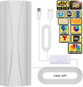 HD Digital TV Antenna with Amplifier Signal Booster & 36ft Coax Cable C742