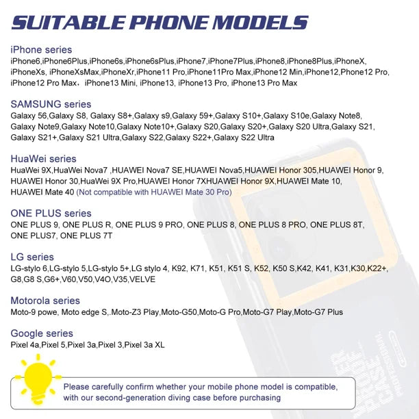 Waterproof Protective Case for Phones Up to 6.9 Inch E335441