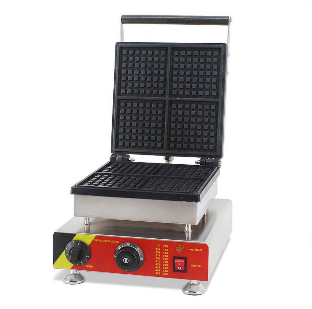 Square Waffle Baker Machine Nonstick Muffin Maker 4PCS P47528
