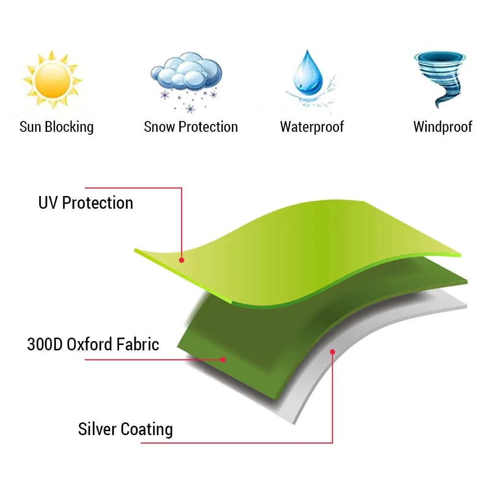 Windproof Waterproof Backpacking Tent for 1/2 Person Double Layer U5428