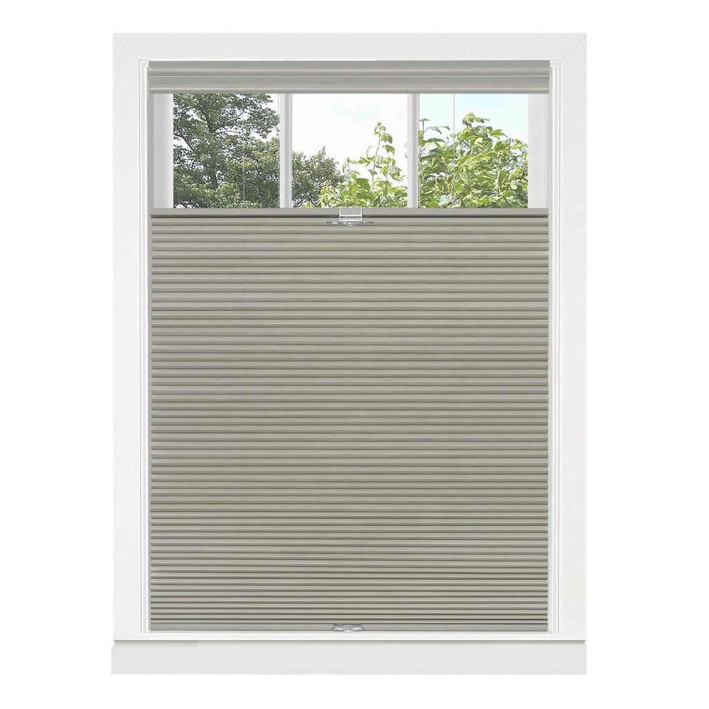 Top Down-Bottom Up Cordless Honeycomb Cellular Shade 35"L x 64"W Dove Grey B1629