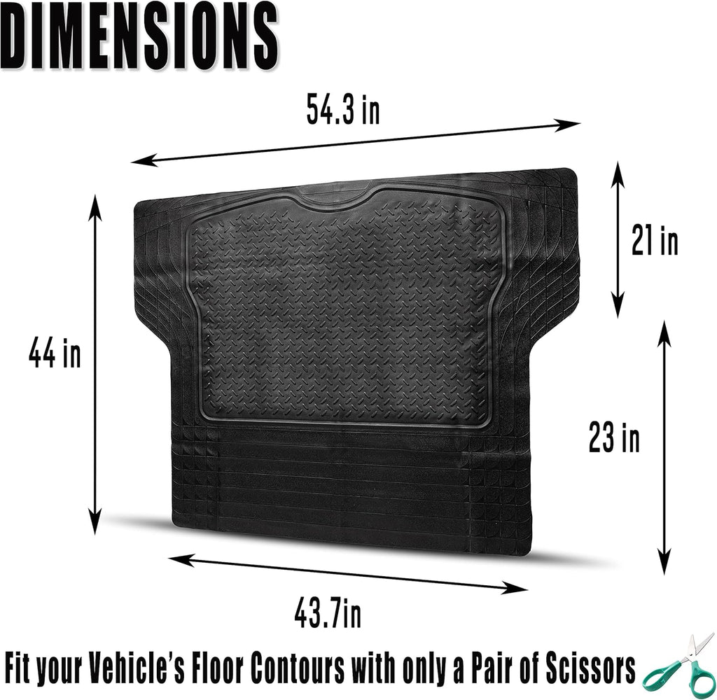 Black Rubber Trunk Mat 44'' x 54.3'' P122