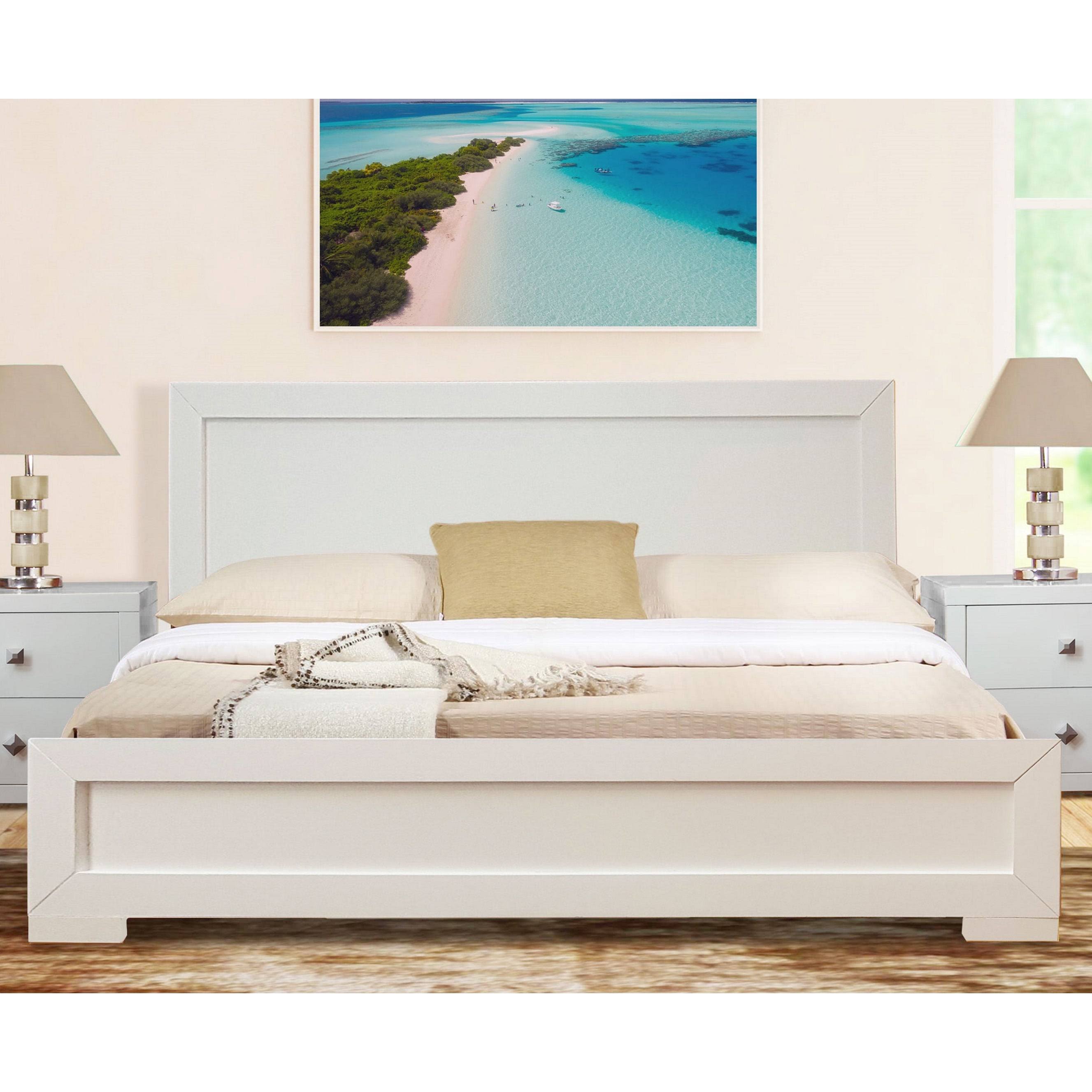King Wooden Platform Bed M366