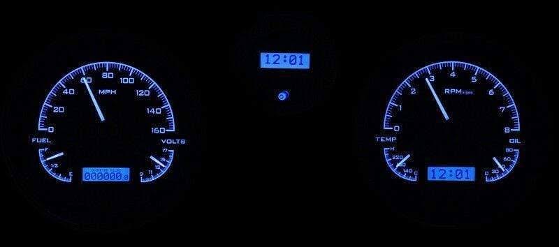Analog Gauges Silver Blue J686550