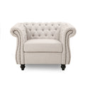 Chesterfield Club Chair Beige K7520