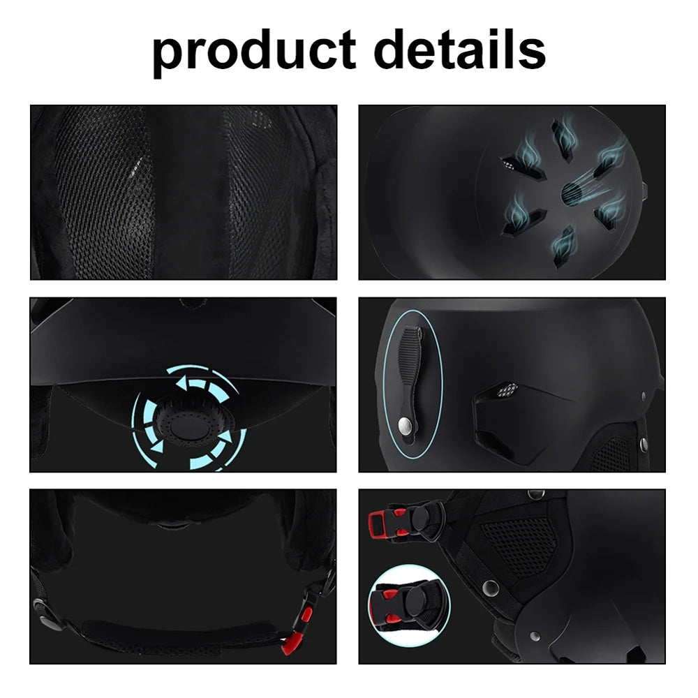 Ski Snowboard Helmets, Winter Cycling Helmets, Motorcycle Electric Bike Safety Gear U179812