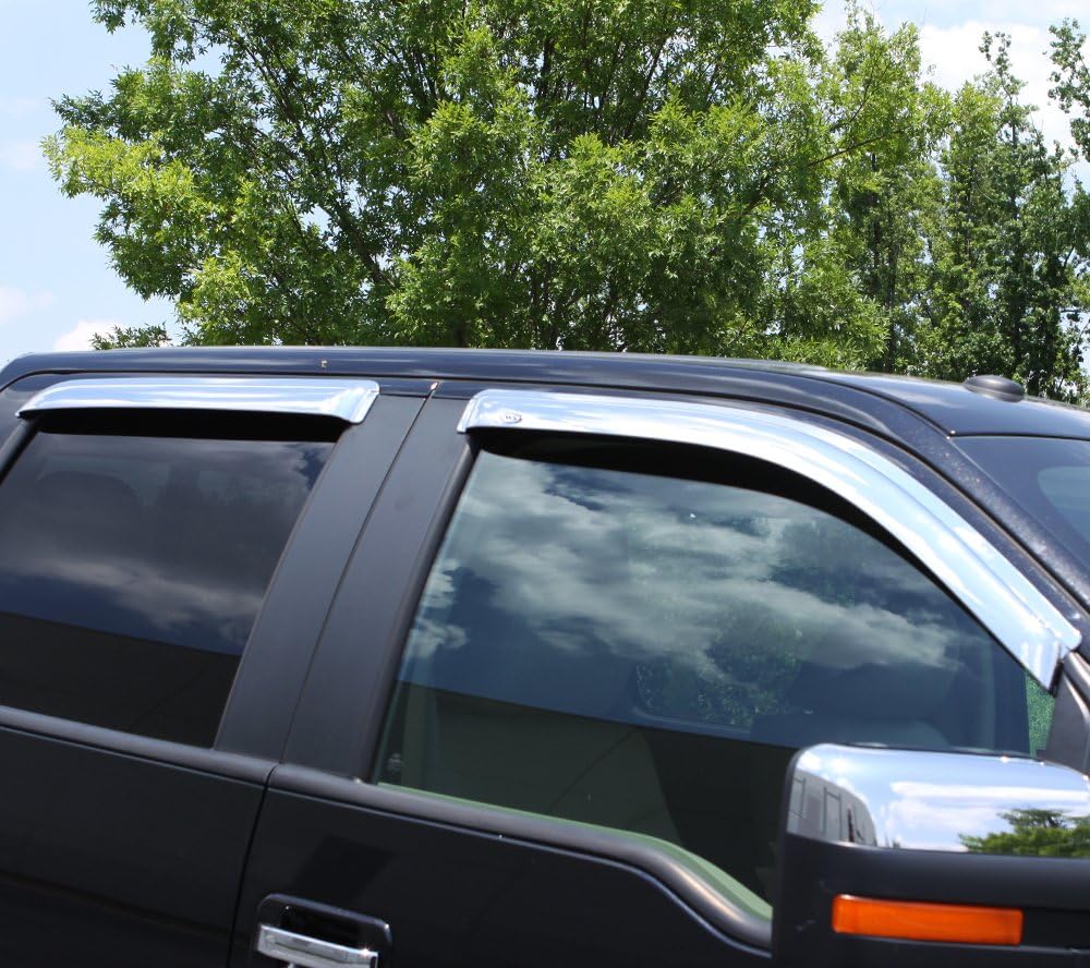 Chrome 4-Piece Ventvisor Side Window Deflector G150286