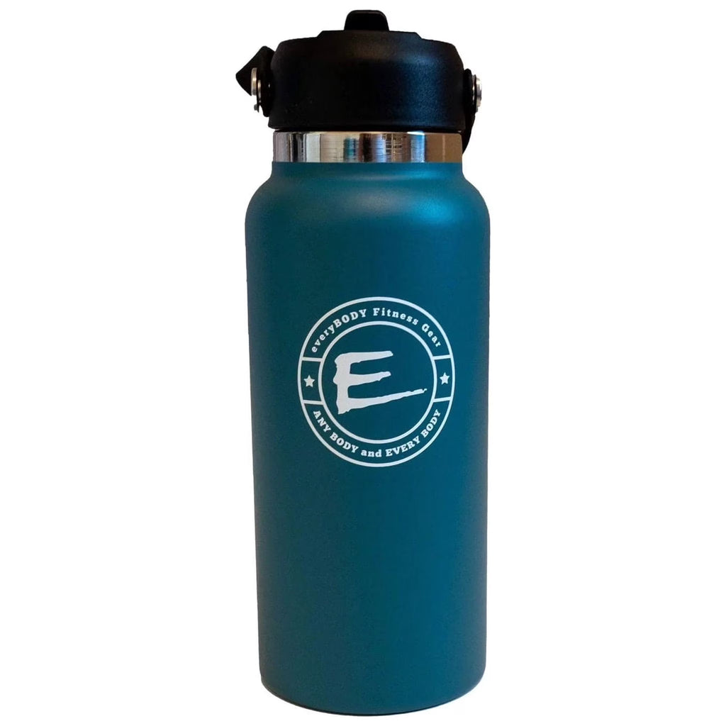 32 Ounce Wide Mouth Stainless Steel Slate Blue Water Bottle D903815