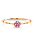 10K Yellow Gold Pink Lab Grown Diamond Solitaire Engagement Ring H65395