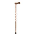 37x22 Twisted Laminated Walnut/Maple Walking Cane V6457