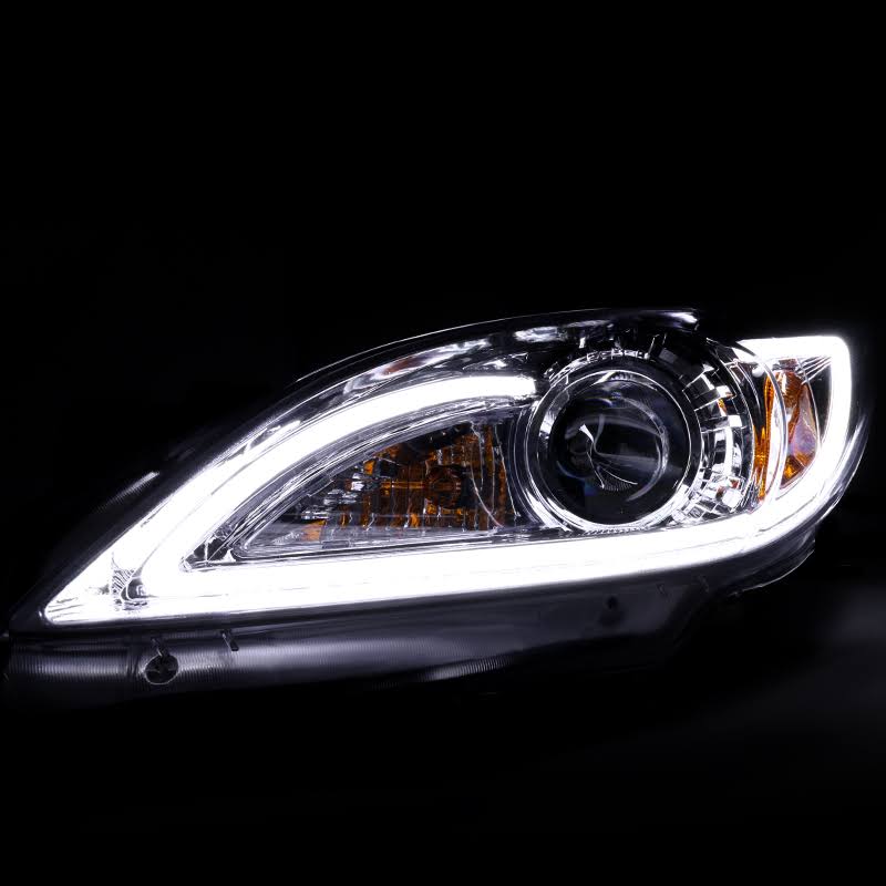 Chrome Projector Headlights with LED DRL Strip K250