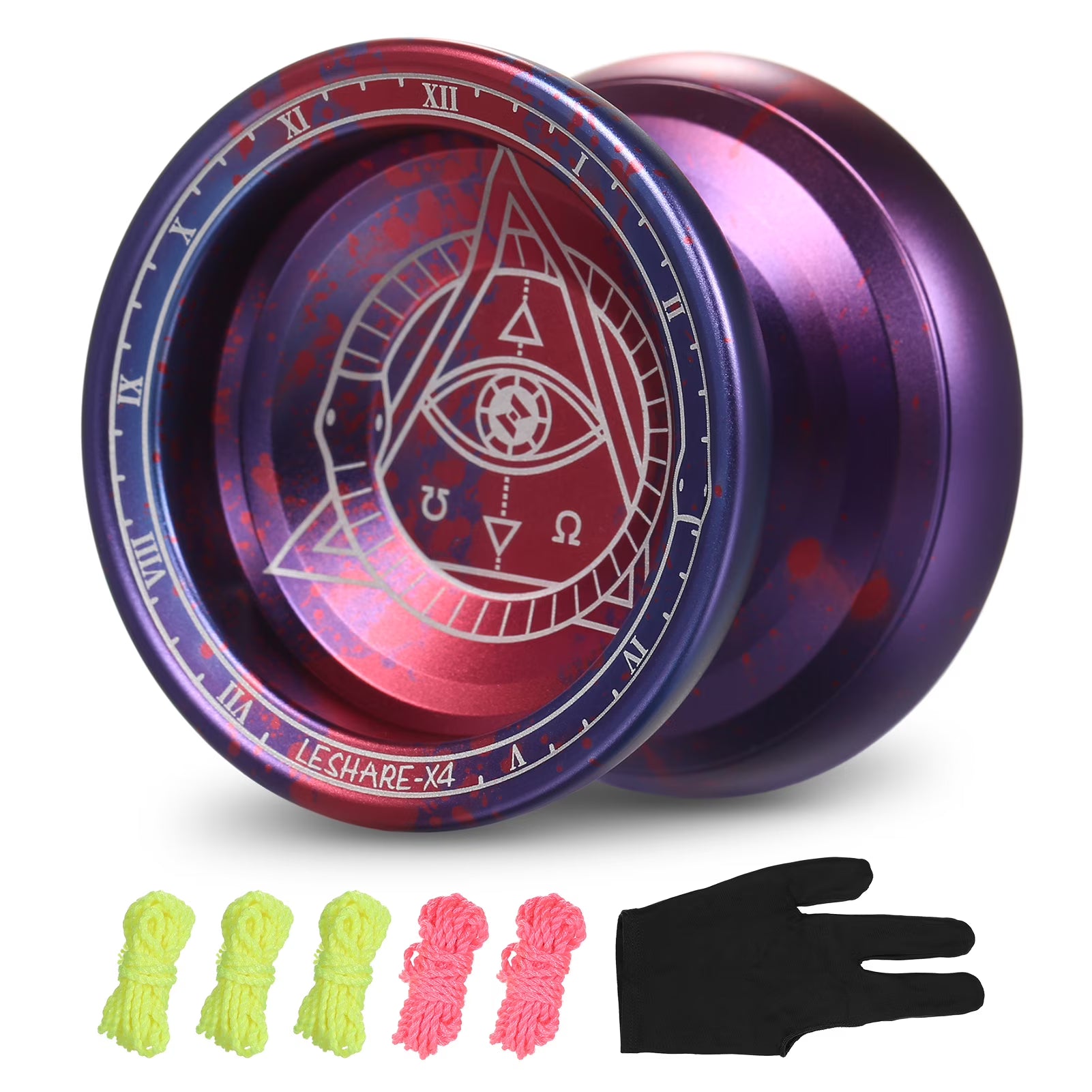 Aluminum Yoyo Ball with Strings and Glove Q83108
