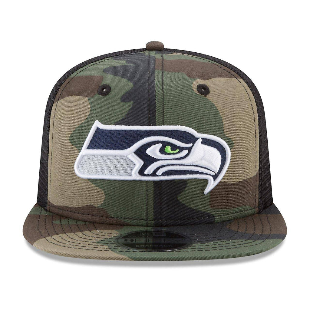 Woodland Camo/Black Trucker Snapback Adjustable Hat F82742