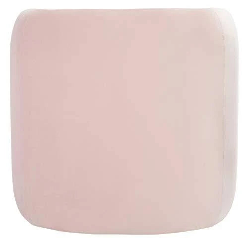 Light Pink Velvet Ottoman V2392