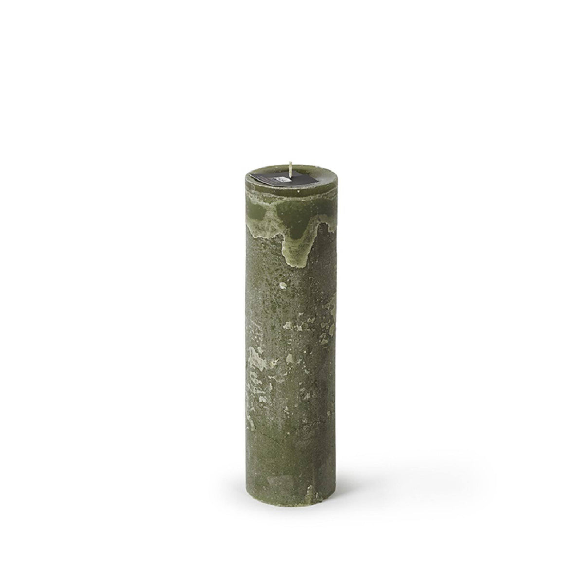 Dark Green Small Pillar Candle B2793