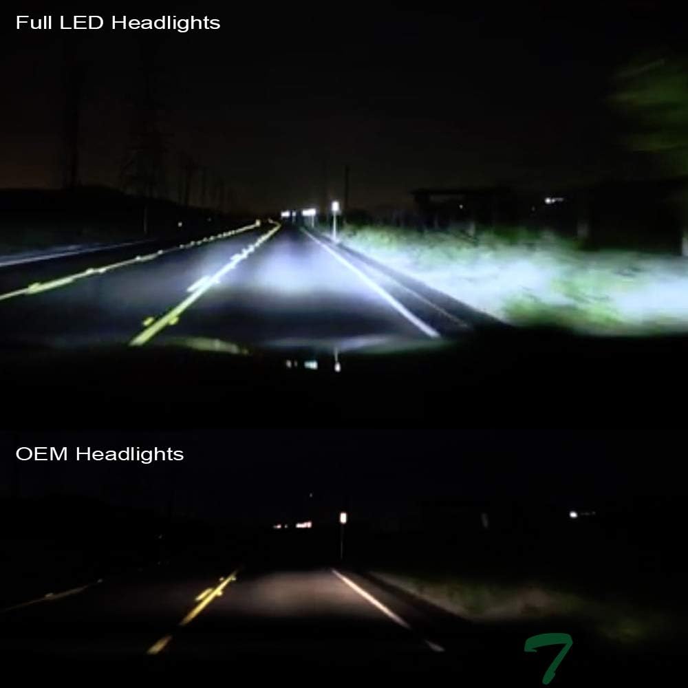 Black Housing Full LED Sequential Quad Projector Headlights U70320