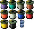 16 Gauge Single Conductor Power or Ground Wire - 10 Rolls - 1000 Feet - Color Mix F377562