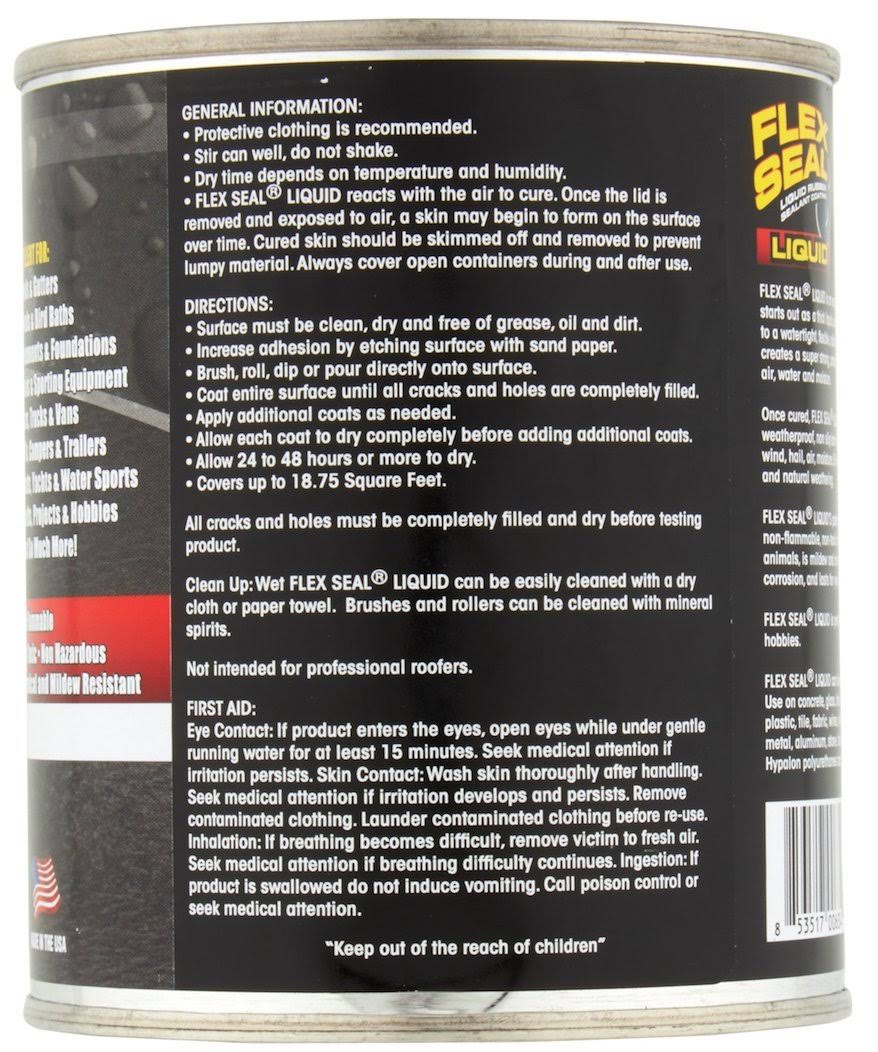 Black 128 fl oz Liquid Rubber Sealant Coating I442
