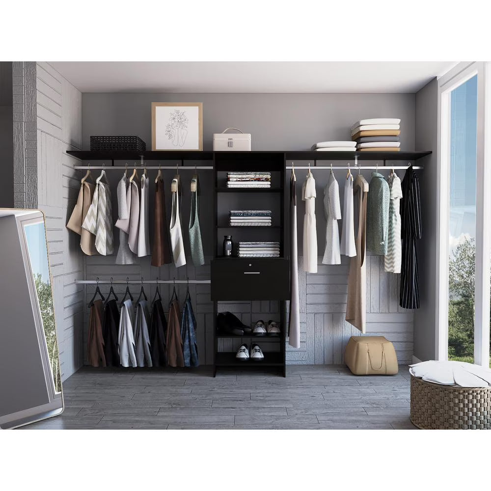 Black Zamora Closet System S55366