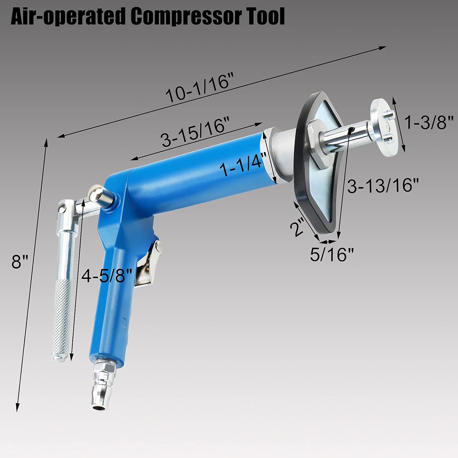 Pneumatic Brake Caliper Piston Wind Back Compression Spreading Tool 23PCS Kit Air Tool Set X171