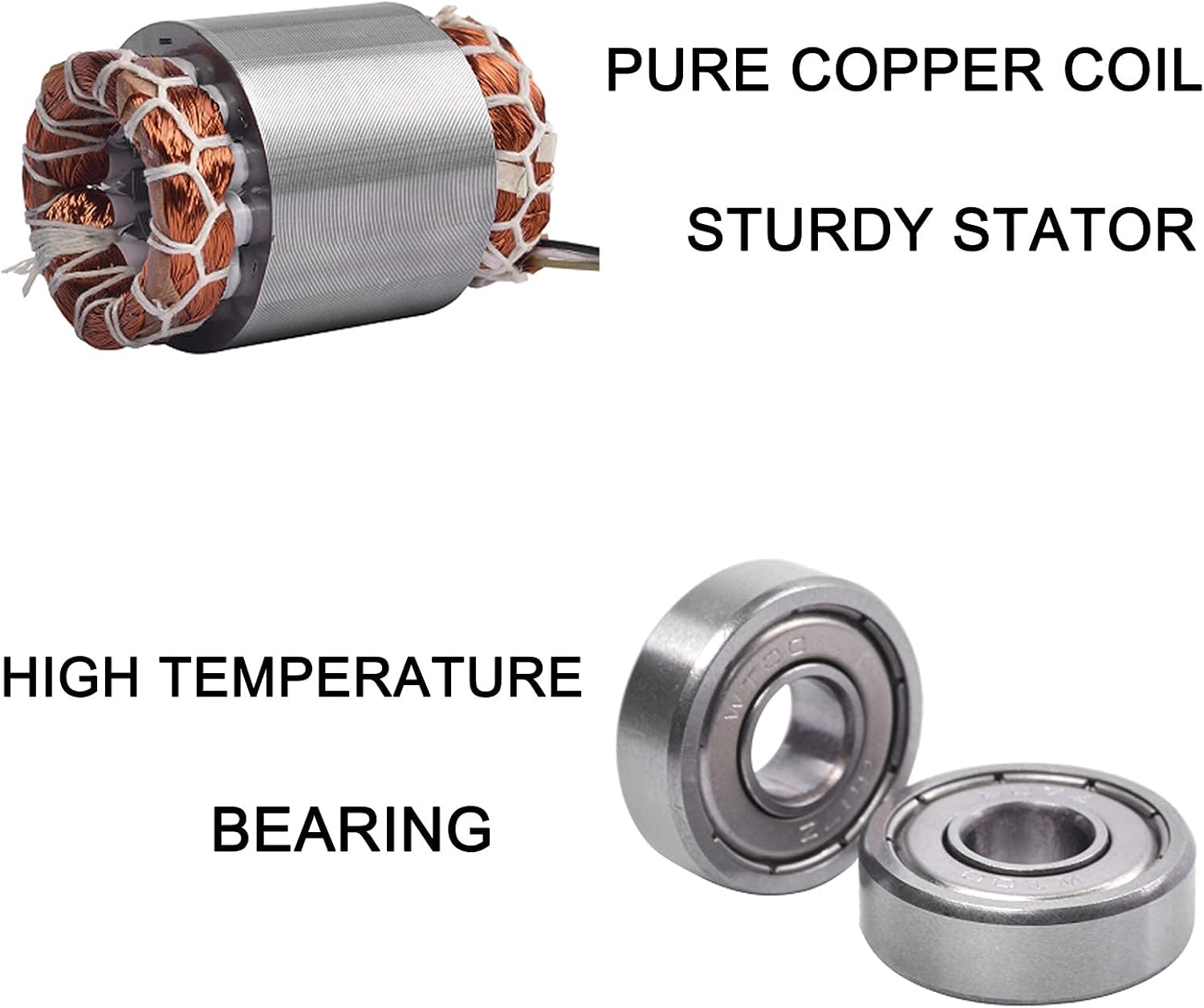 Concrete Vibrator Vibration Motor 60W Mini Single Phase Aluminum Alloy AC 110V 3600rpm Pack of 2 O2400