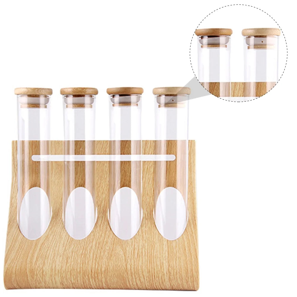 Clear Glass Test Tube Storage Rack V583