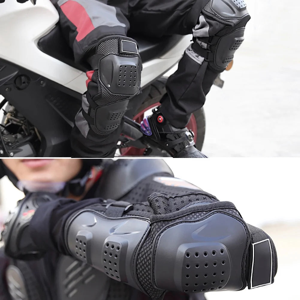 4pcs Motorcycle Elbow Protector Knee Pads Protective Gear H641